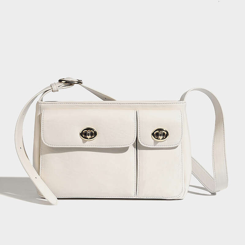 niche design twin autumn and winter new commuting versatile armpit diagonal cross double mouth mailman bag