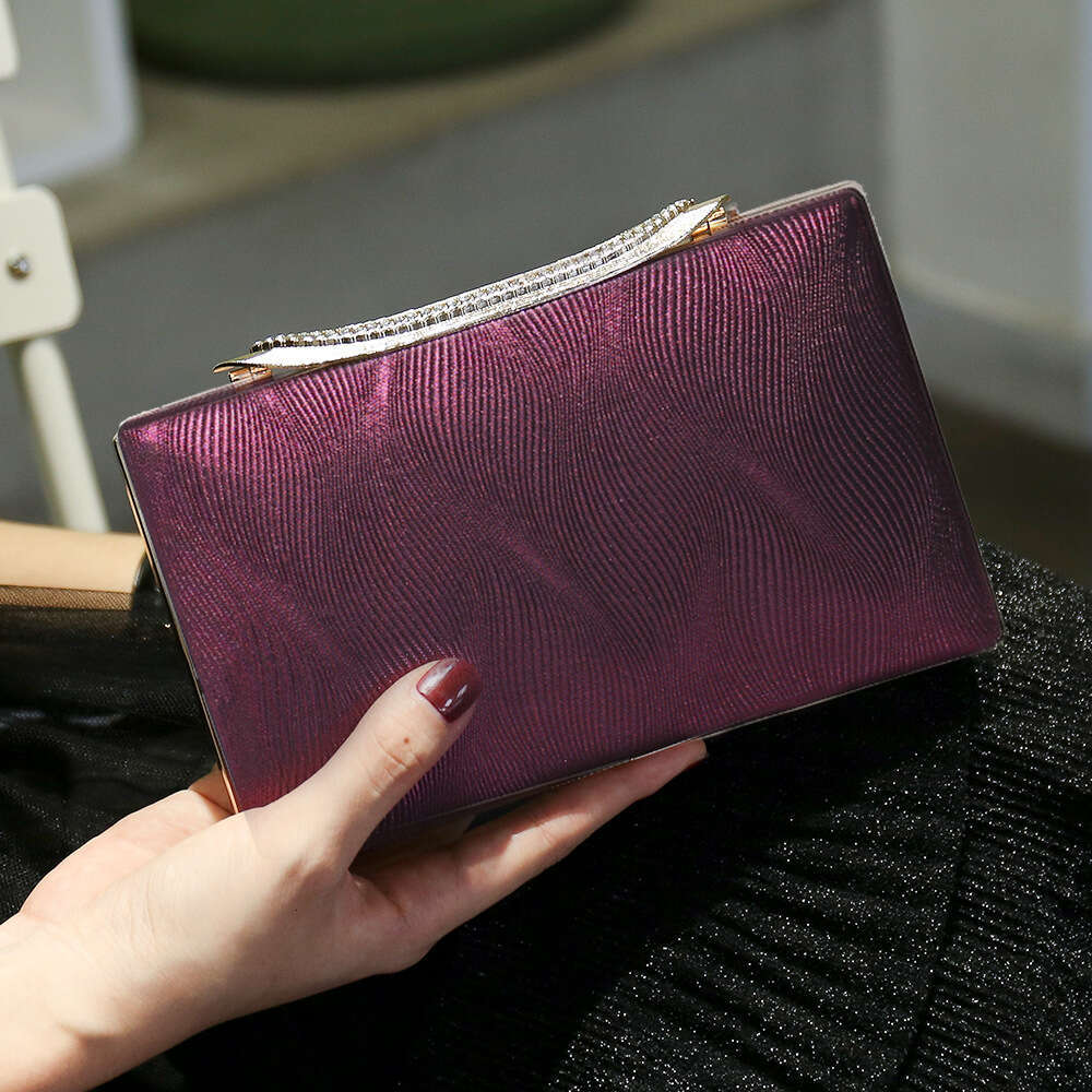 Dinner Bag New Banquet Fashionable Shoulder Handheld Evening Dress Versatile Small Square Bag KQ