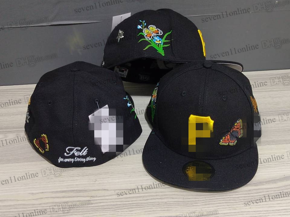 Men's Baseball Fitted Hats Los Angeles" Funny Cute angel stitched Full Closed Caps Sport Designer felt butterfly Flowers Cap Patched Snapback trucker Hats Ap25-11