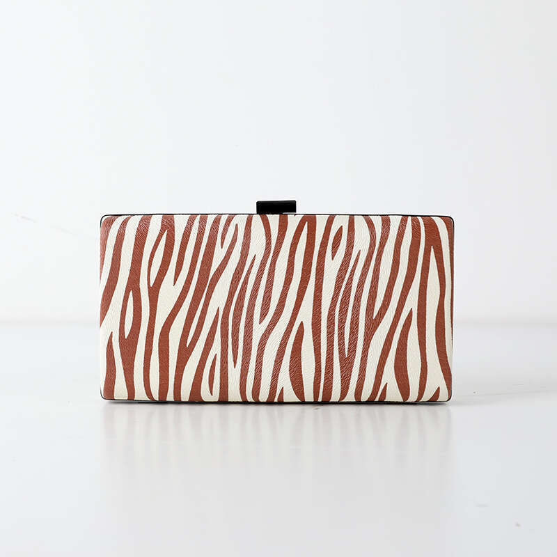Dinner Bag Strict Selection Of Zebra Pattern Banquet Fashion Handheld PU Chain Evening Dress Bag Chaozhou KQ