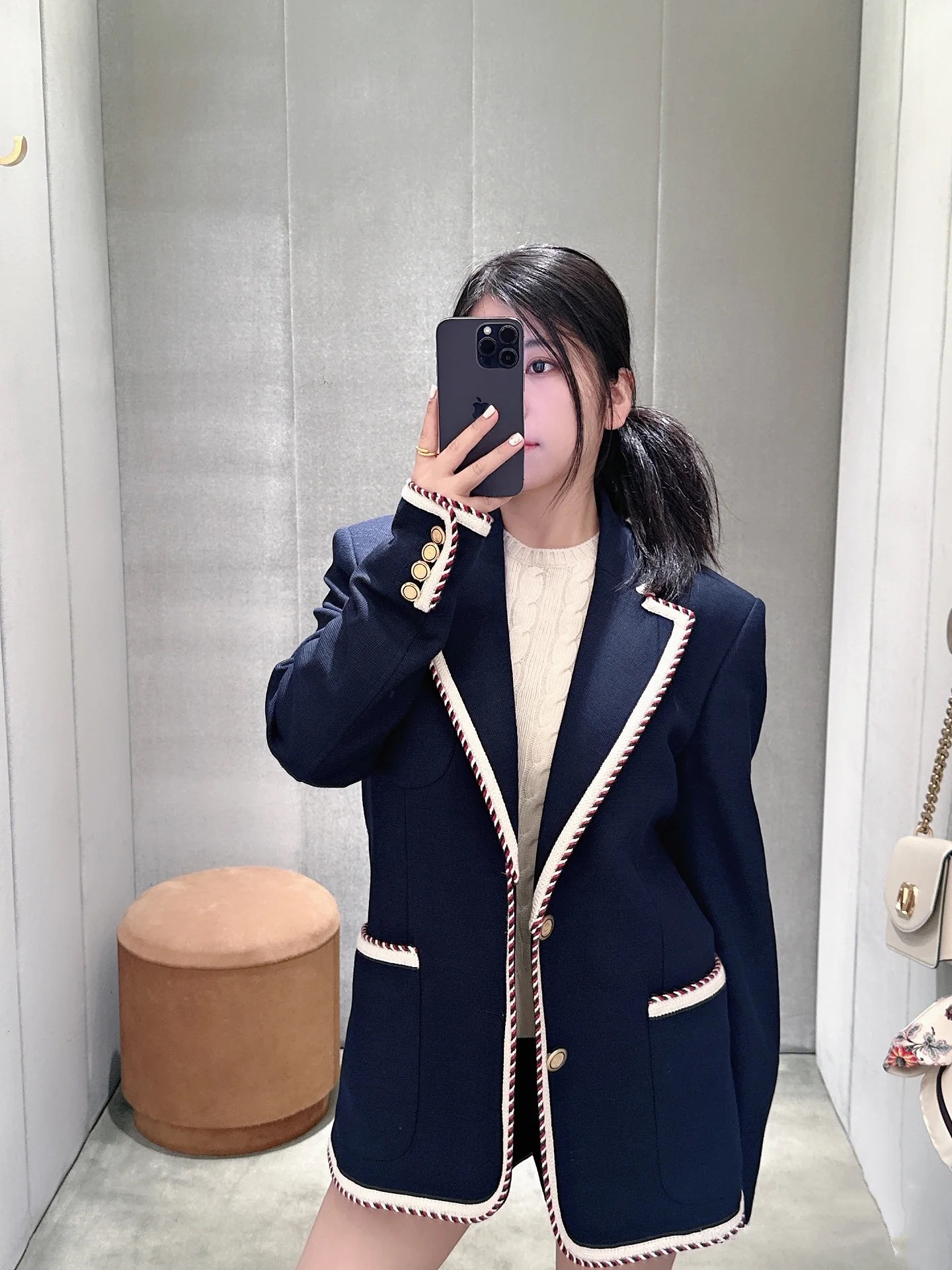 womens blazer womens casual suits business Vogue Paris 2025 Fashion Week Show Customized Fashion Tailored clothing M002