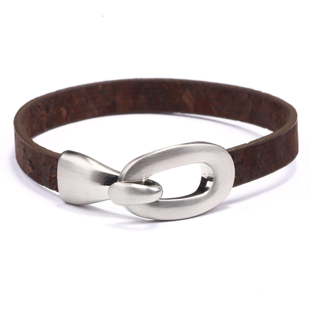 Bracelet with simple personality temperament, street photography, leather, solid color bracelet, versatile and high-end for women