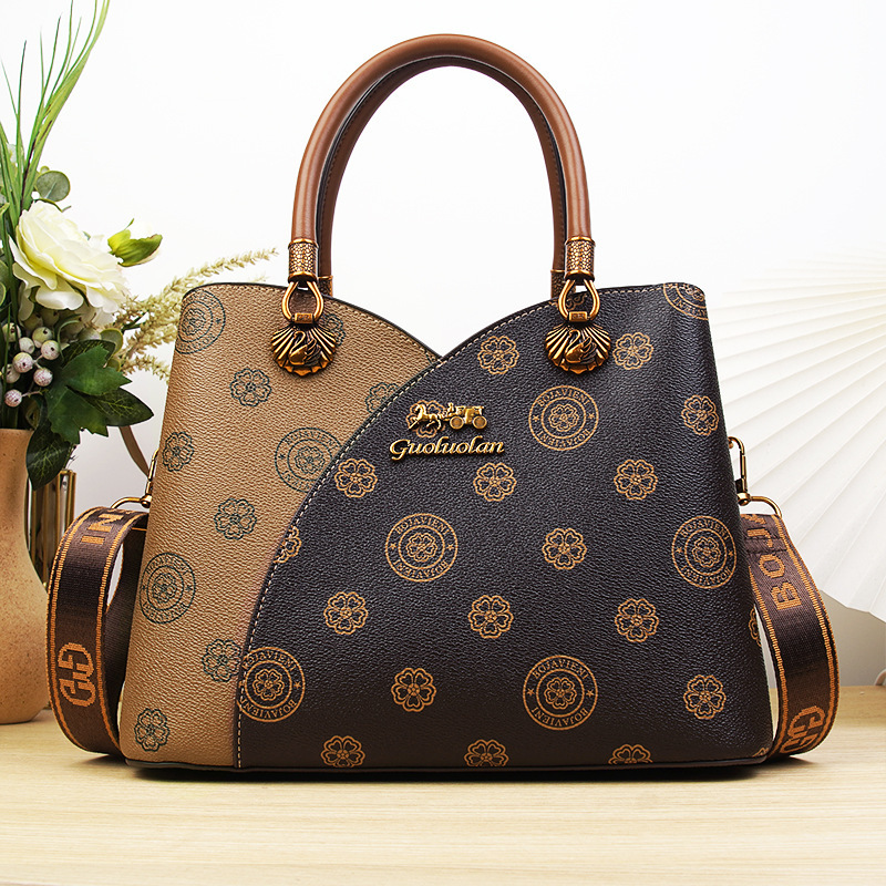 Old Flower Tote New Style For Women S Commuting Large Capacity Fashion Handheld Mom S Bag Crossbody Tote Bag Tote Bag