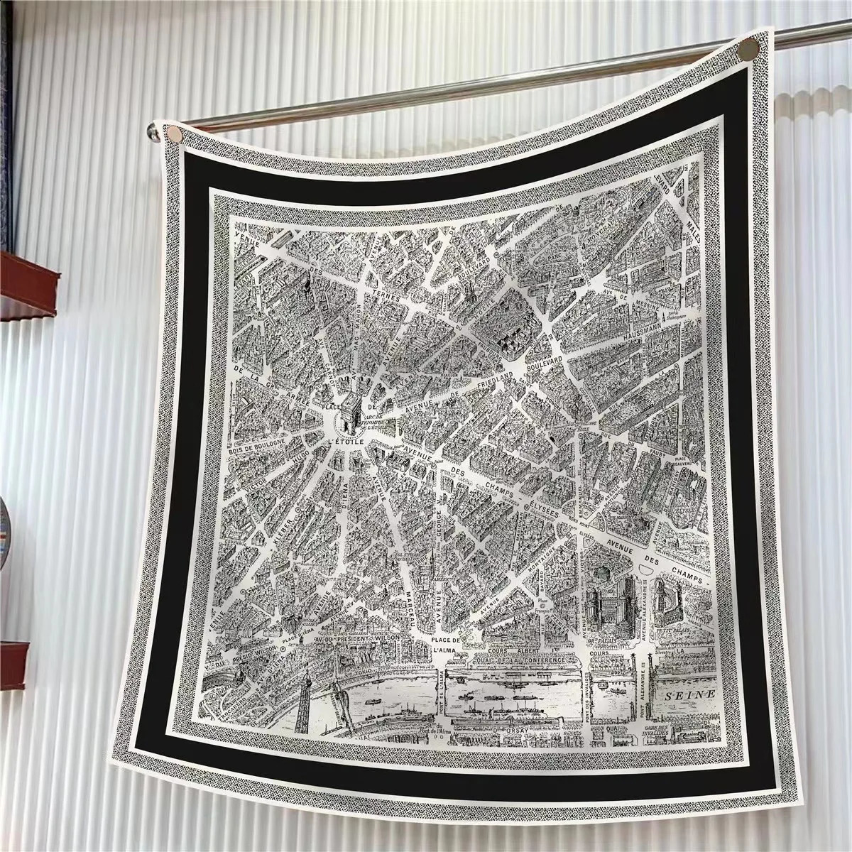 90Cm * 90cm High Quality Twill Forged Large Square Scarf Fashion Versatile Printed Silk Sun Protection Shawl Headscarf 250424