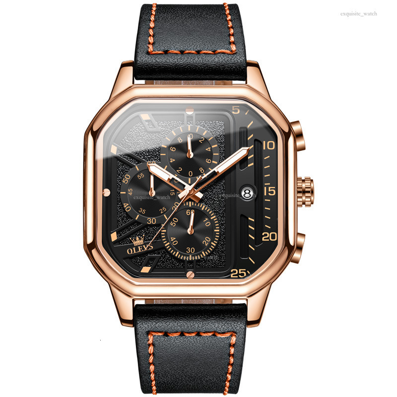 OLEVS Outdoor Watch Men's Watches Men Designer Gemstone Outdoor Square Personalized Waterproof Sports Men's Watch Free Delivery And Wholesal