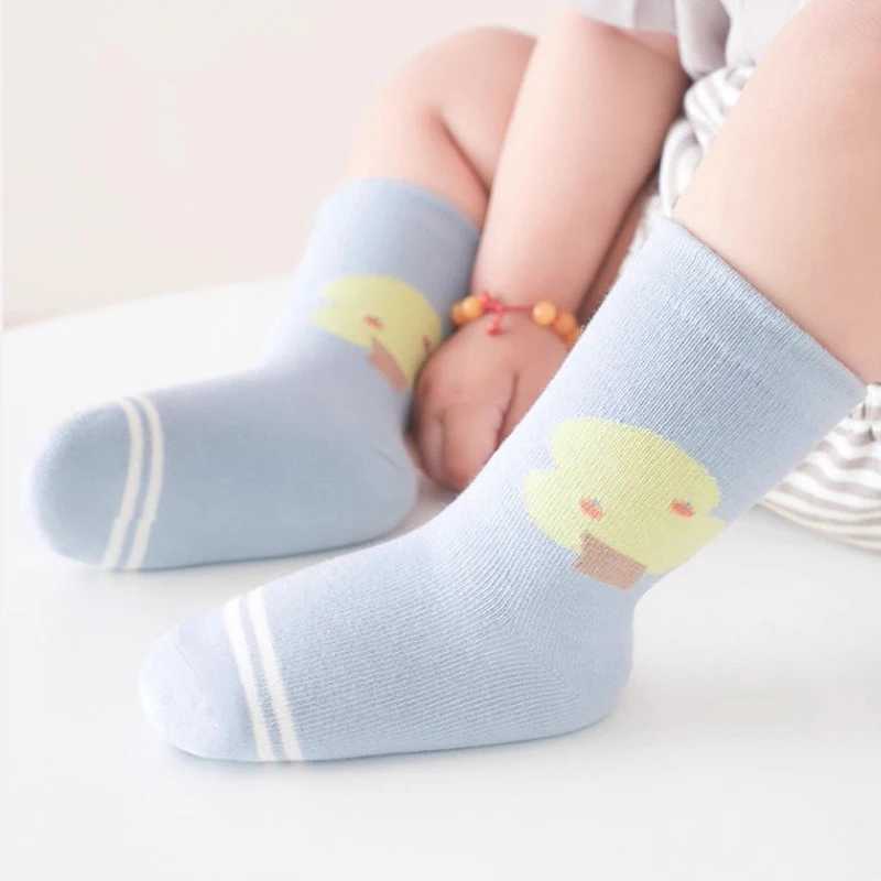 5 Pair Baby Socks for Autumn and Winter Infants 0-5 Years Loose Spring and Autumn Childrens Socks Cute Mid tube Socks G251124