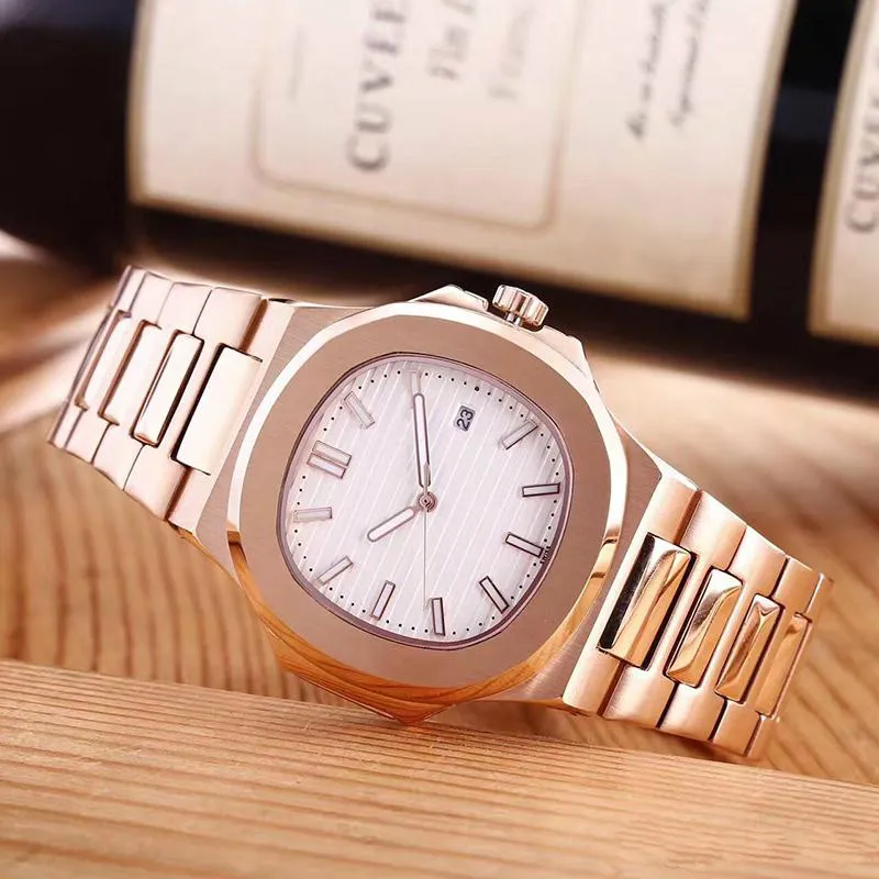 Fashion watch men automatic watches silver strap blue stainless mens automatic mechanical waterproof wristwatch