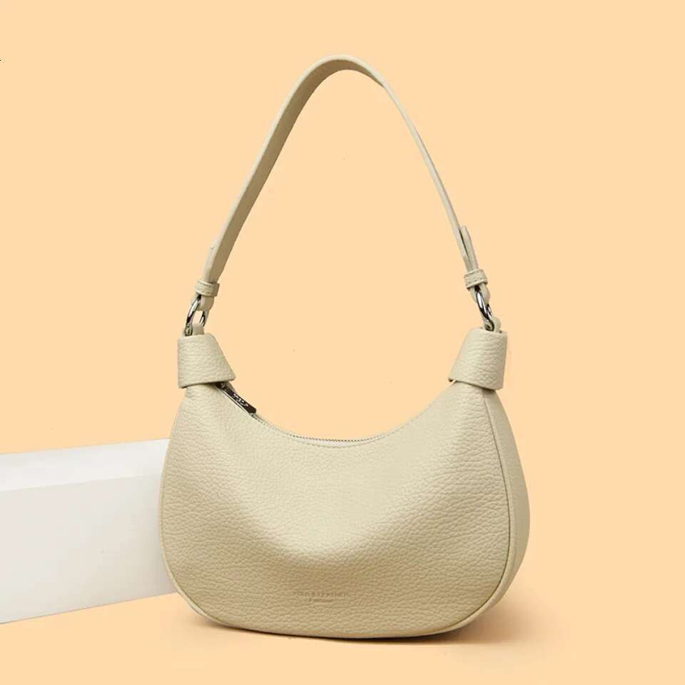 Designer Bag 2025 Two Belt Strap Soft Lichi Pu Leather Shoulder Women's Crossbody Bag Female Small Hobos Armpit Purses And Handbag Sac A Main Lux