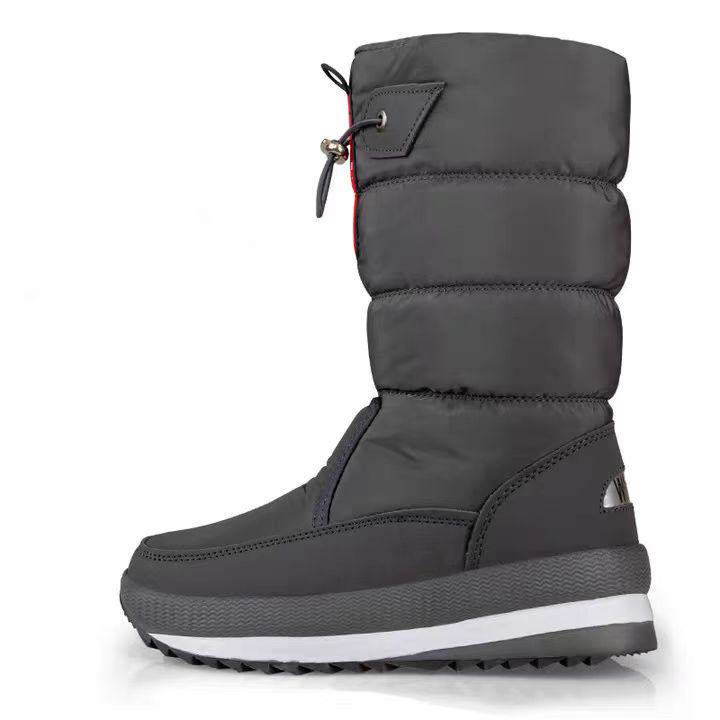 2025 designer In-stock winter thickened and warm women's multi-color snow boots Northeast China fleece-lined non-slip high-top women's cotto