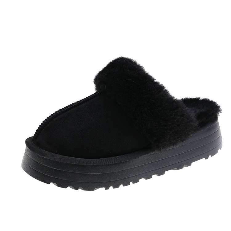 Designer Slippers Women's Shearling Snow Boot Slippers 2025 New Outdoor Fuzzy Clogs Mules with Platform Sole Free Shipping