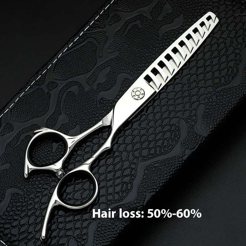 6.0Inch VG-10Steel Salon Hair Stylist Professional Fishbone Thinning Thin Hairdressing Scissors
