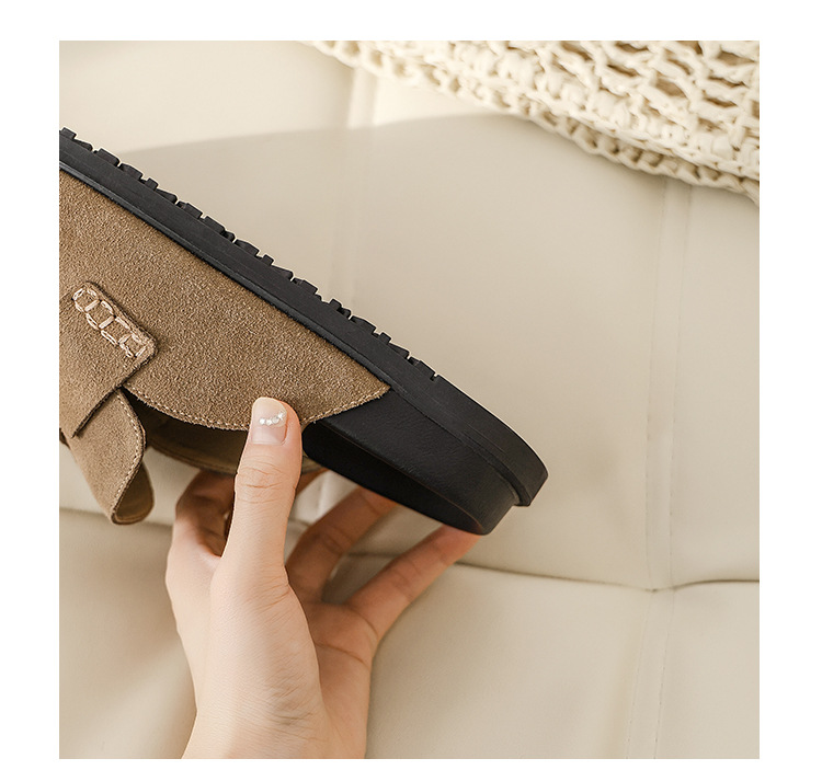 Designer Mule Slippers Wrapped Loafers Clogs Sandals Flat High Quality Fashion Winter Summer Shoes Suede Genuine Leather Slide Beach Women Men designe