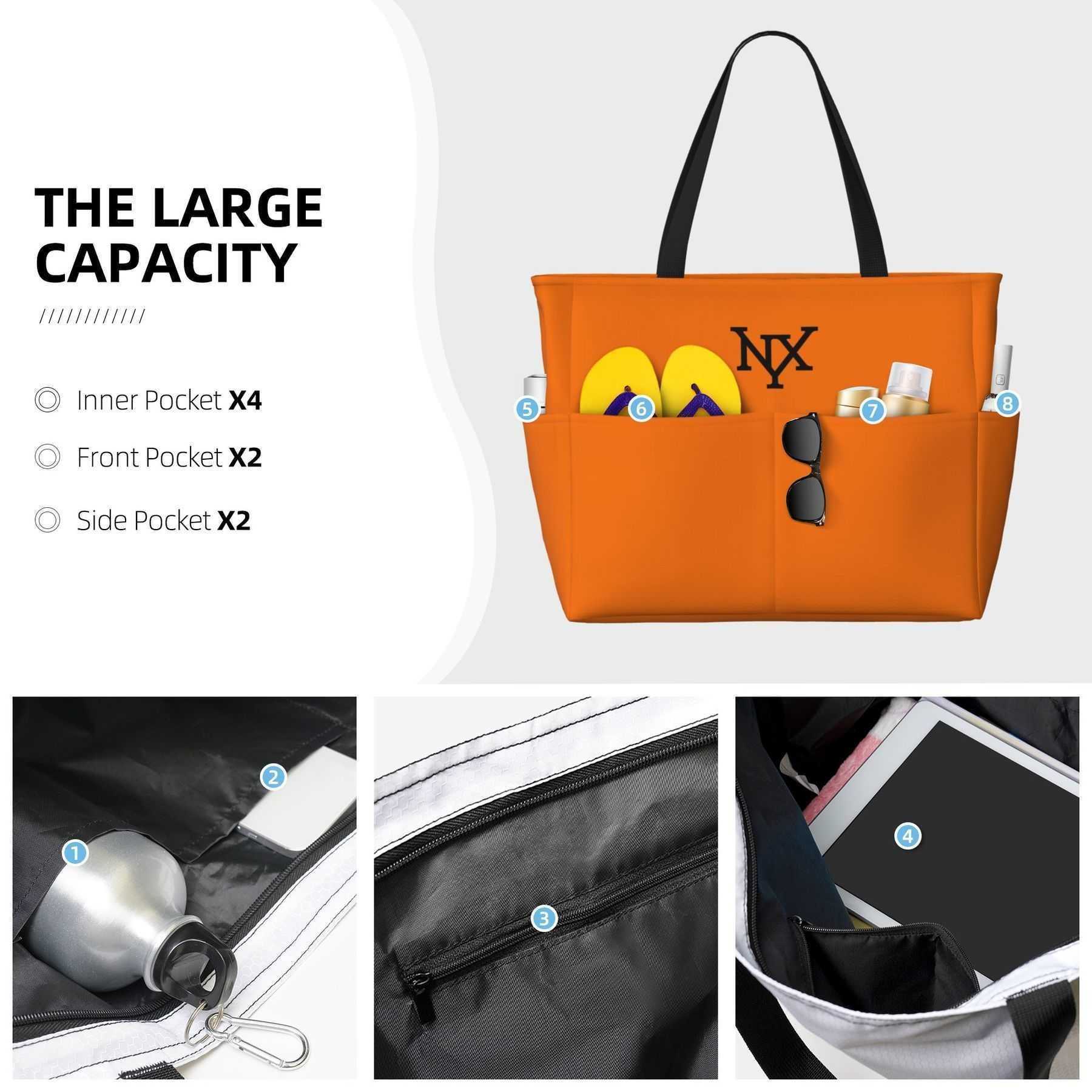 NXY Solid Color Large Capacity Beach Duffel Bags Men Portable Travel Bag Tote Handbag Short Distance Luggage Bag Sports Fitness Bag