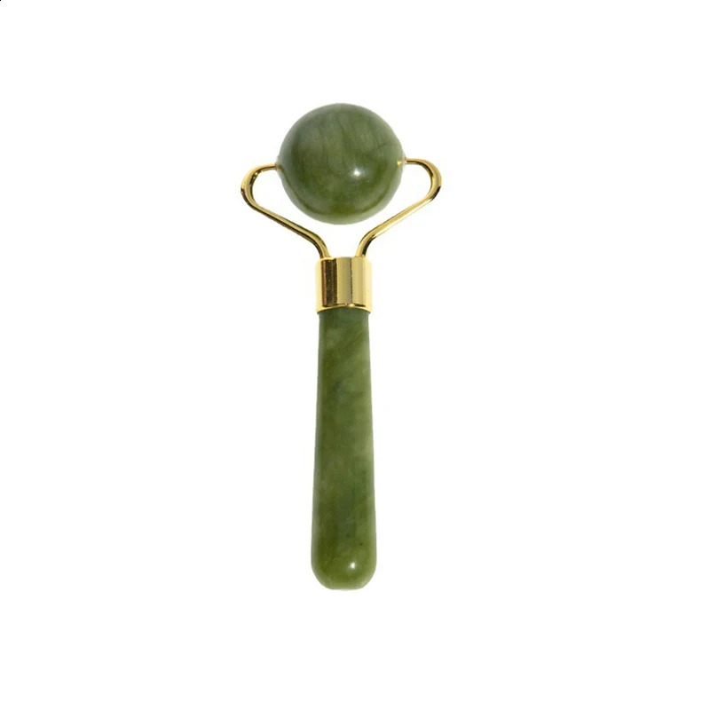 Natural Jade Ball Face Roller Gua Sha Scraper Massager Facial Eye Beauty Massager Roller Face Wrinkle Remover Skin Care 250423