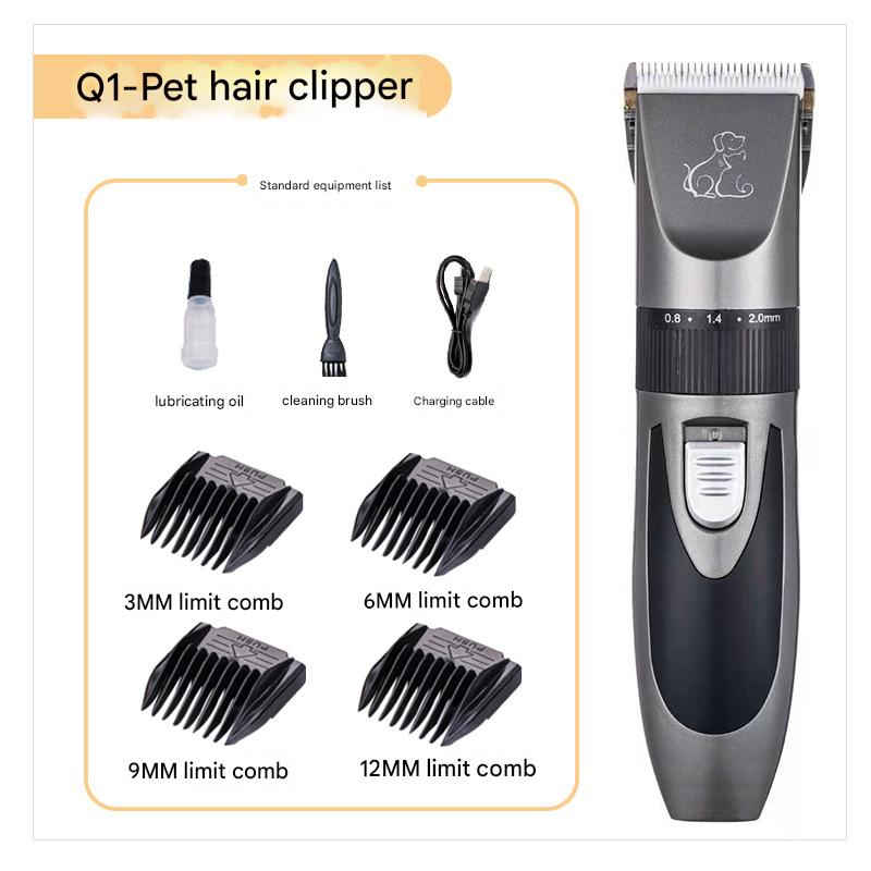 Dog Clipper Low Noise, Dog Grooming Kit with Rechargeable, Dog Shaver Cordless Electric Quiet Hair Clipper Set for Dog Cats Pets - view 1