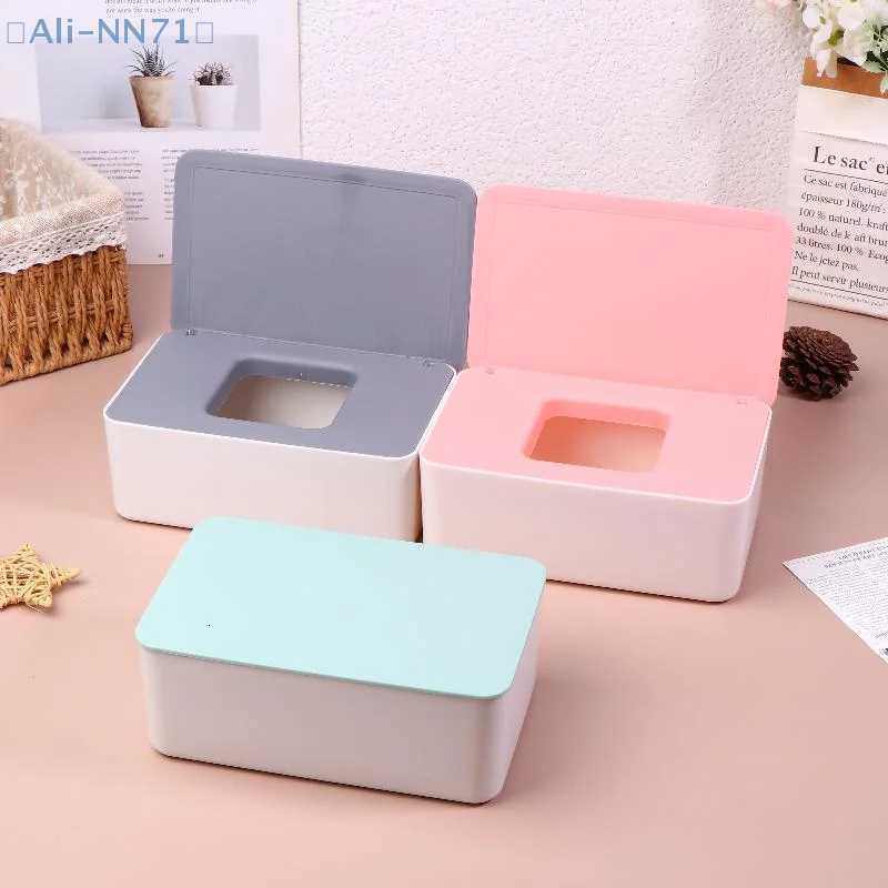 NN71Wet Tissue Box Paper Dispenser Portable With Lid Tissue Storage Box Holder Dustproof Baby Car Organizer NapkinM251124