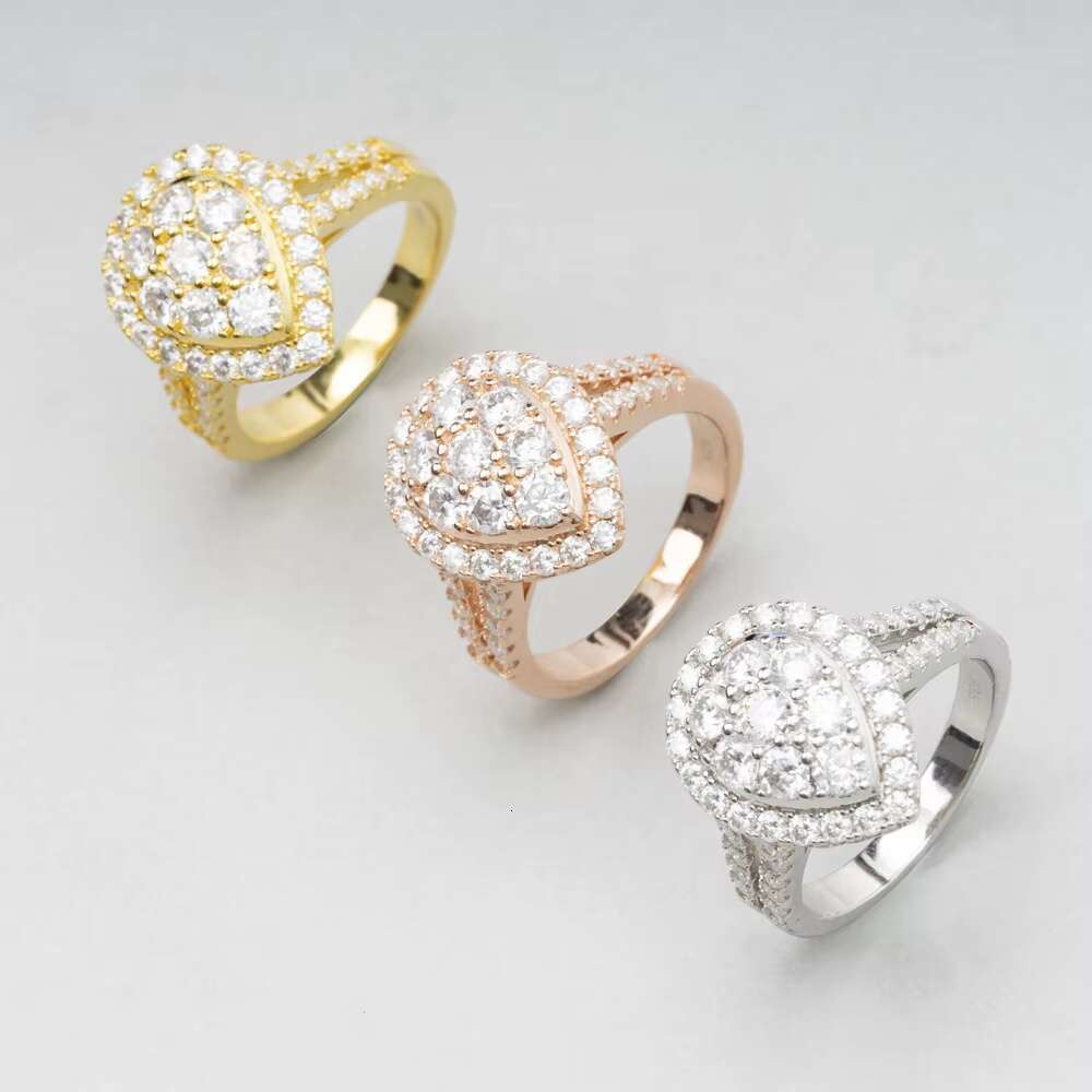 Fashion Wedding Jewelry New Design High Quality 925 Silver Ring Vvs Moissanite Engagement Rings for Women Jewelry