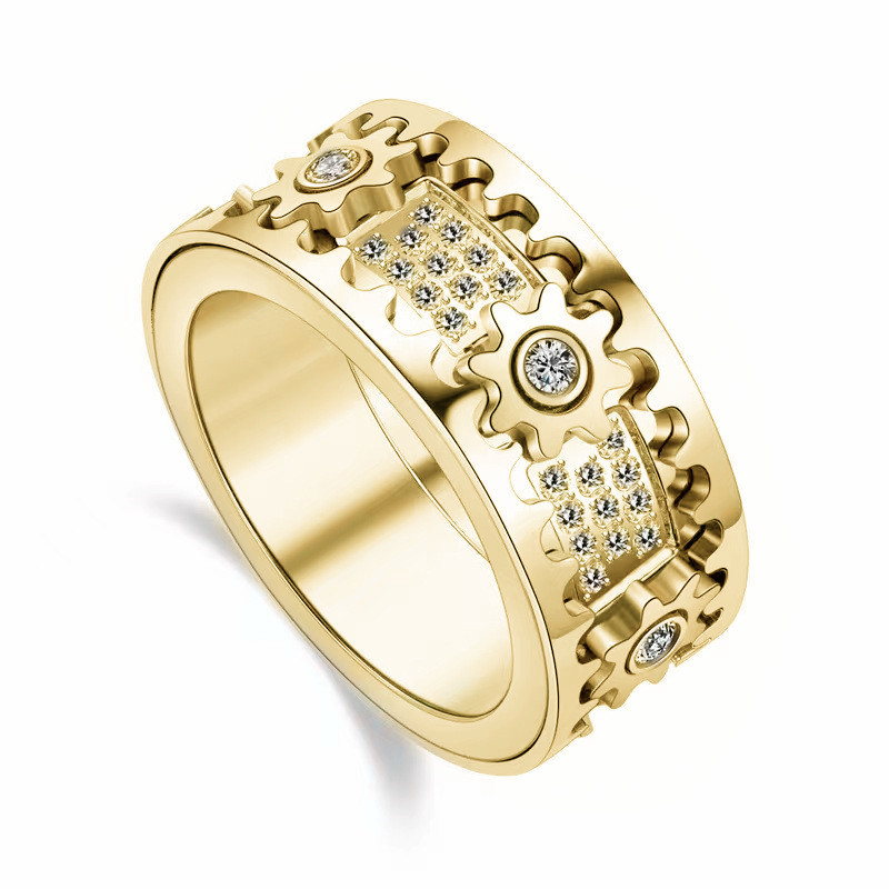 High Quality Designer ring for Woman man Ring Zirconia Engagement Titanium Steel Love Wedding Rings Sier Gold Fashion jewelry Gifts