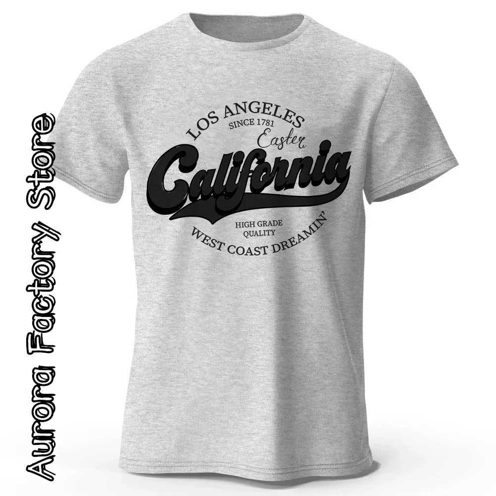 Summer fashion heavyweight retro mens English letter 100% pure cotton printed round neck high-quality casual fitness street T-shirt w250424PTIQ