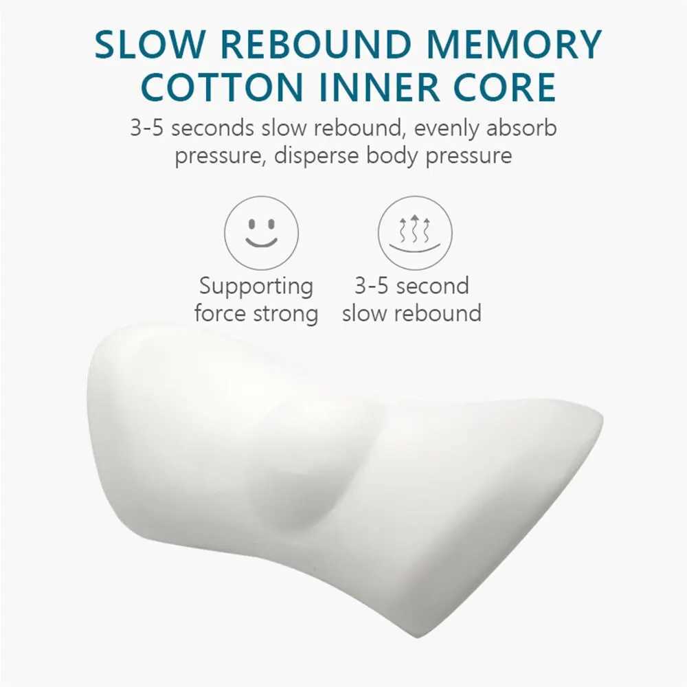 Breathable Memory Cushion Interior Accessories Bed Sleeping Pillow Car Seat Waist Pillow Lumbar Support Pillow Foam Car Cushion G251124