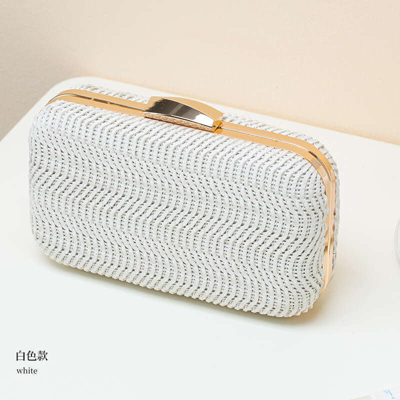 Dinner Bag Summer Women S Fashion PU Knitted New High End Single Shoulder Handheld Chain Bag KQ