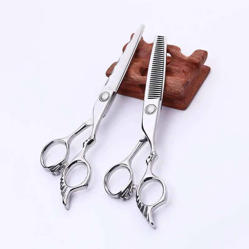 6 Inch 440CSteel Professional Hairdressing Scissors Salon Home Use Barber scissors set