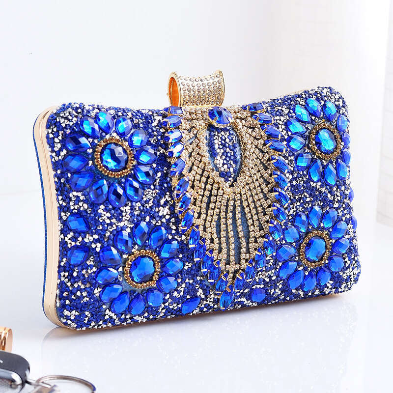 Dinner Bag Banquet Bag With Diamond Inlay Rhinestone Evening Formal Dress Rhinestone Bag Wedding Handbag KQ