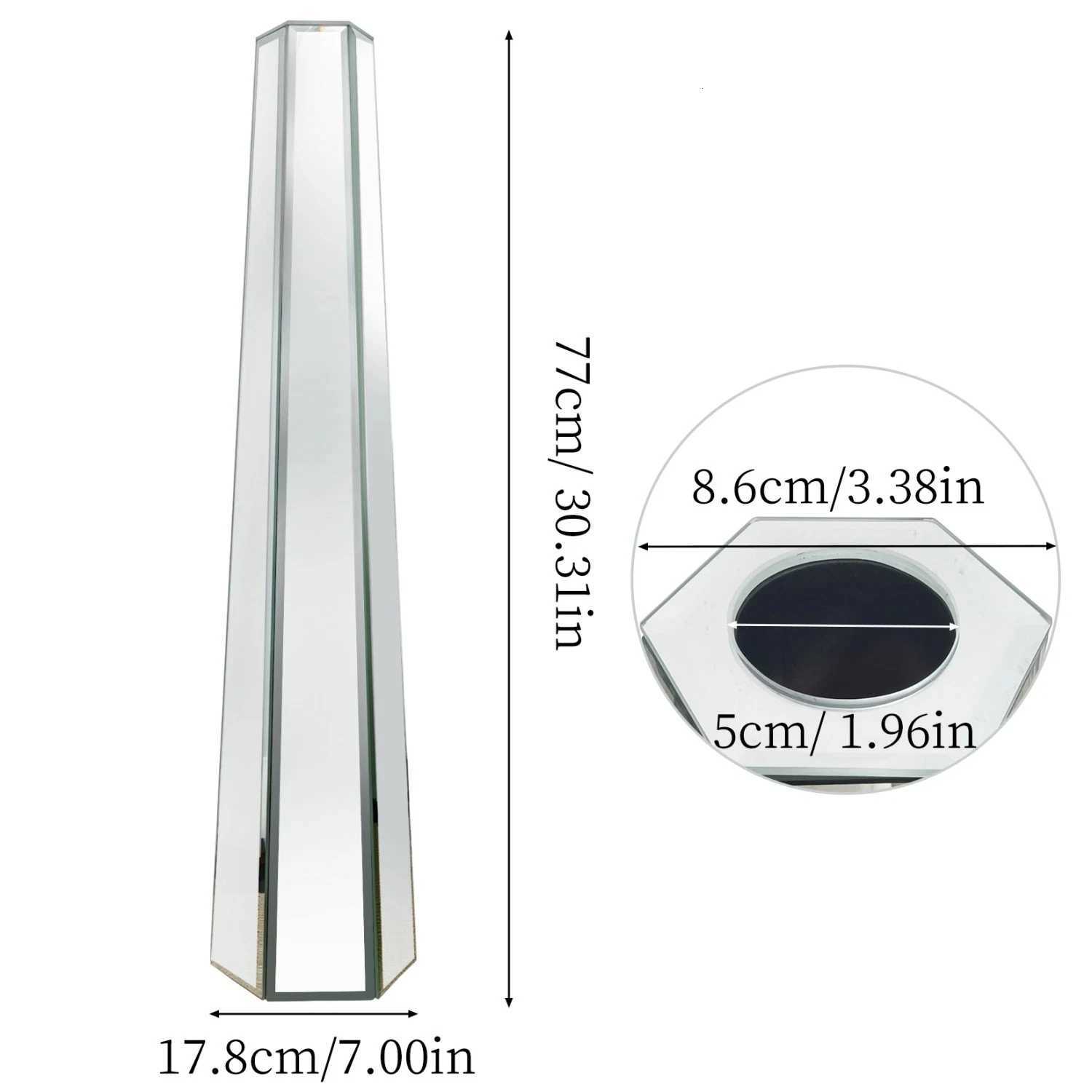 30 Tall Mirrored Floor Vase Silver Big Vases for Decor Living Room Home Decorative Vases for Dried Flower C251124