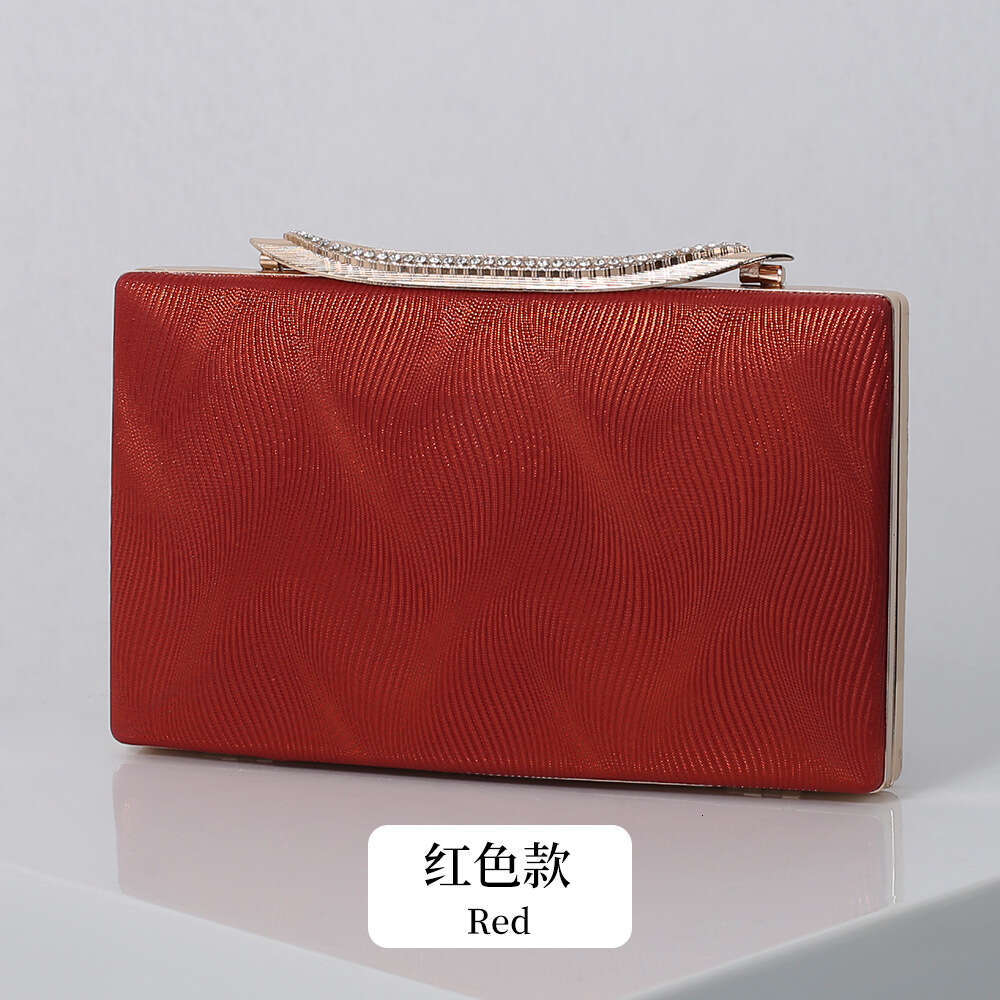 Dinner Bag New Banquet Fashionable Shoulder Handheld Evening Dress Versatile Small Square Bag KQ