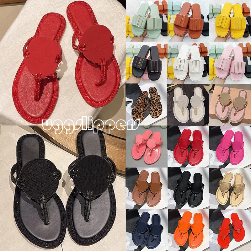 2025 Sandals Famous Designer Women Slippers Diamond Sparkling Womens Slides Comfortable Beach Wedding Shoes Free Shipping Summer Flip Flops Rhinestone 35-43