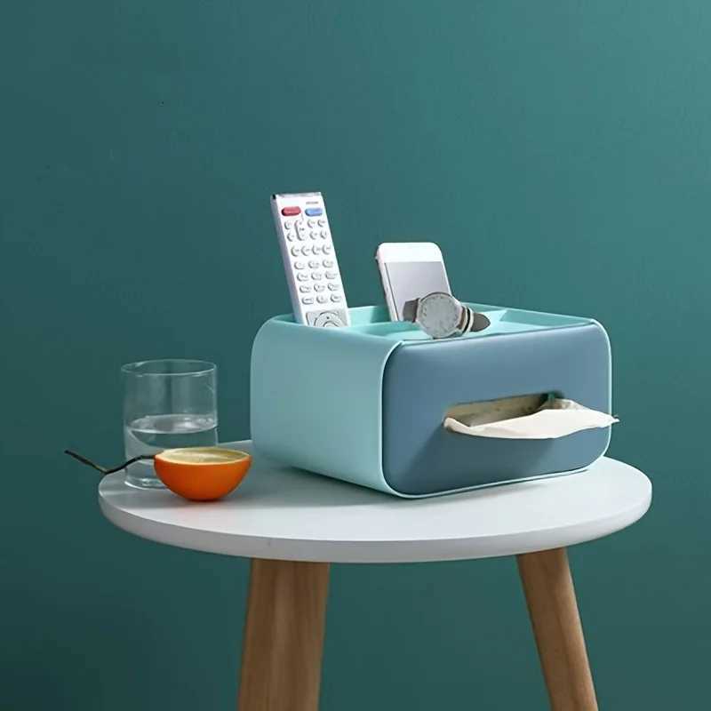 1Pc/Desktop Tissue Box Tissue Holder for Home Use Living Room Coffee Table Creative Multifunctional Storage BoxM251124