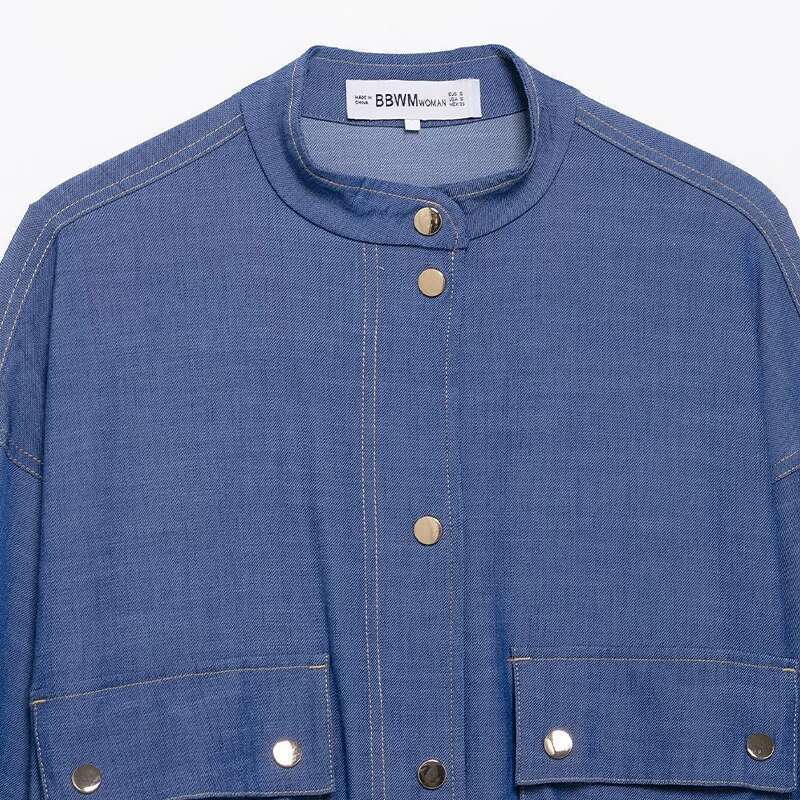Designer Clothes Willshela Women Fashion With Pockets Denim Blue Single Breasted Jackets Vintage O-Neck Long Sleeves Female Chic Lady Outfits