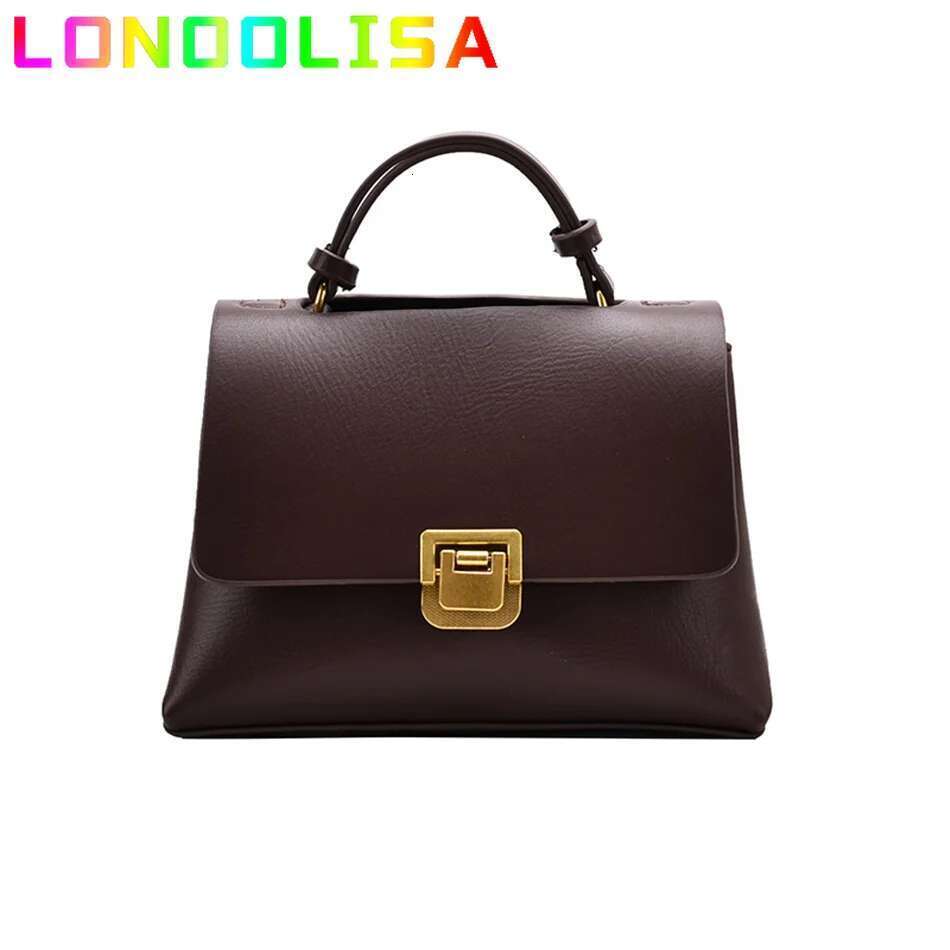 Vintage Pure Color Tote Fashion New Quality PU Leather Women's Designer Handbag High Capacity Shoulder Messenger Bag