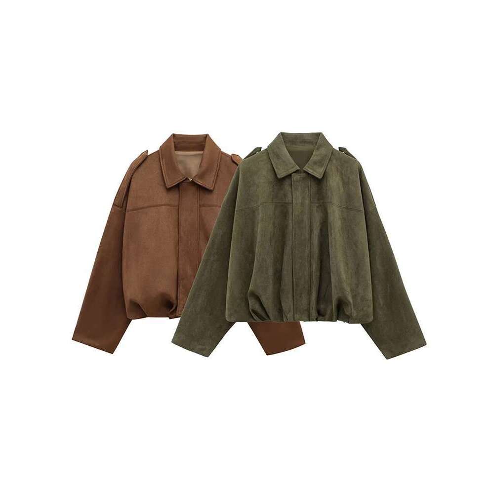 Designer Clothes Vintage Women Casual Bomber Jackets 2025 Fashion Ladies Loose Soft Jacket For Female Holiday Chic Outfits Girls Cute Clothes