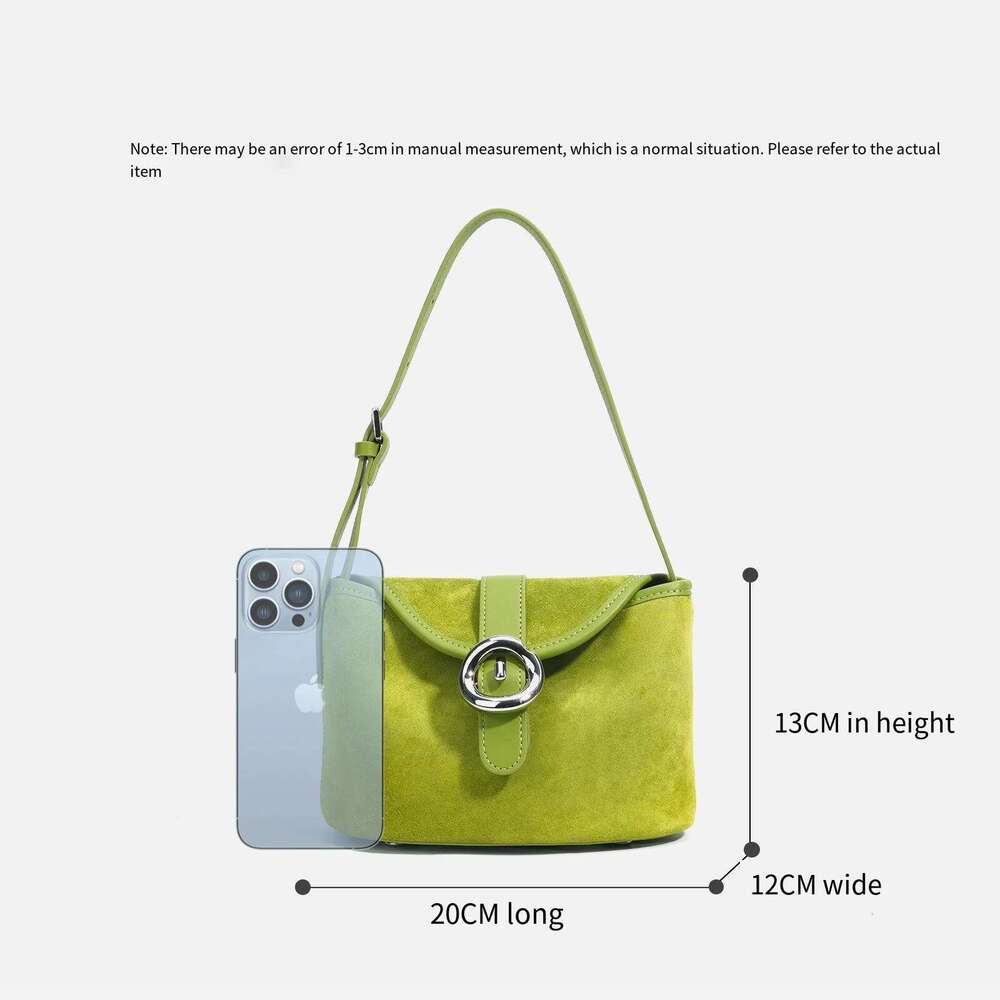 Designer Bag Genuine Leather Crossbody For Women 2025New Metal Hand Buckle Fashion Female Shoulder Bags Casual Designer Clutch