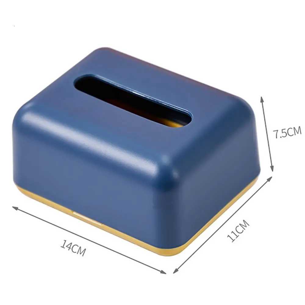 Fashion Plastic Napkin Holder Simplicity Large Storage Tissue Case Solid Color Car Tissue BoxM251124