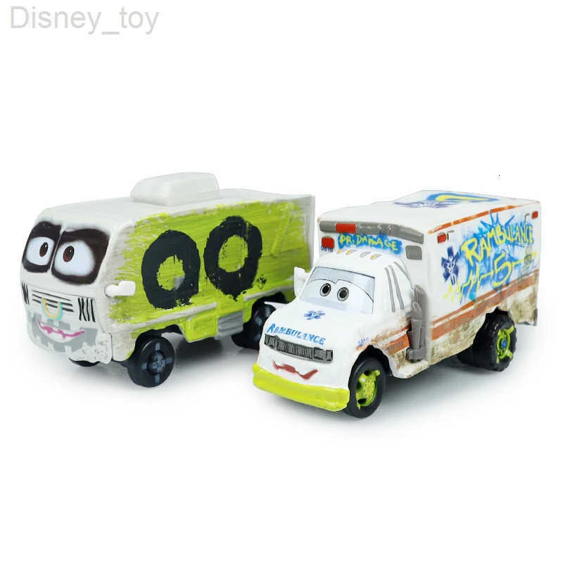 Disney Pixar Cars 3 Dr DamageRambulance Racing Mr Arvy Car Childrens Toy Alloy Toy Model Childrens Gift H251124