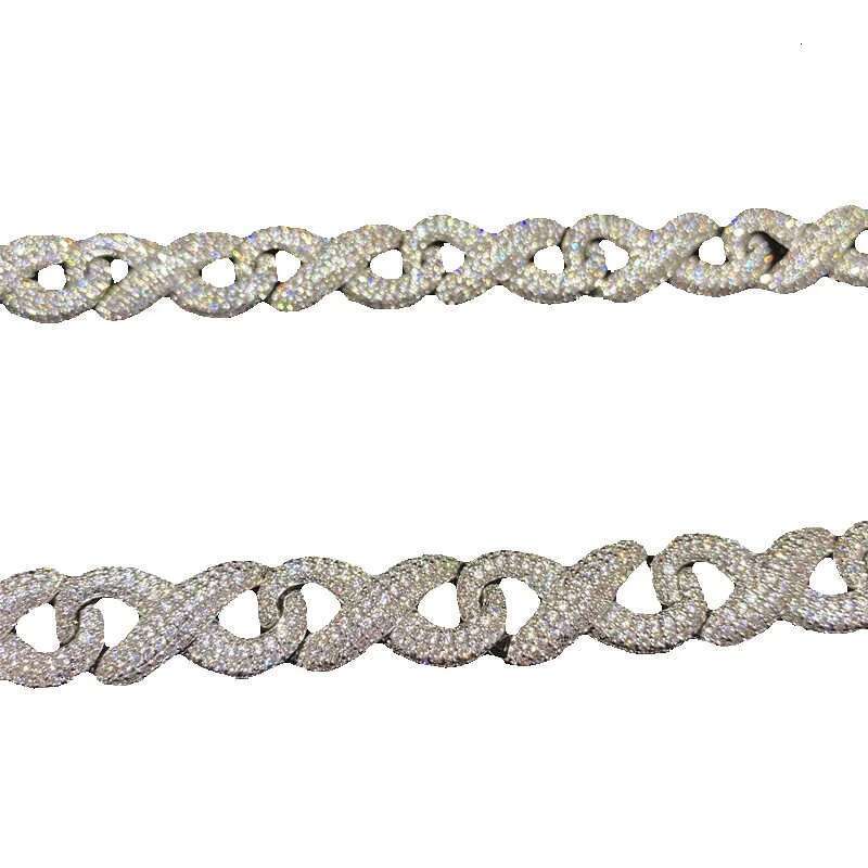 Classic Moissanite Cuban Link Chain - Hip Hop Men's Jewelry, Bling Dia Necklace