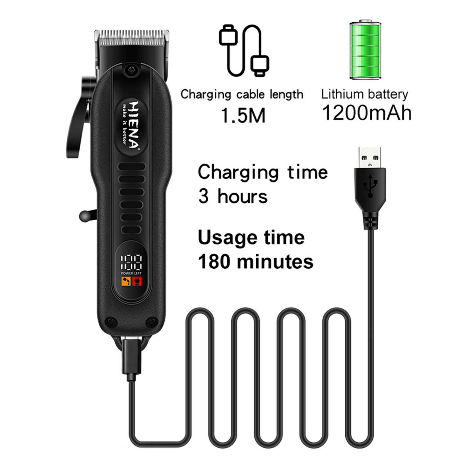 HIENA Electric Razor Mens Hair Clippers set Trimmer Shavers professional barber machine Cordless Hair cutting Shaving clipper L251124