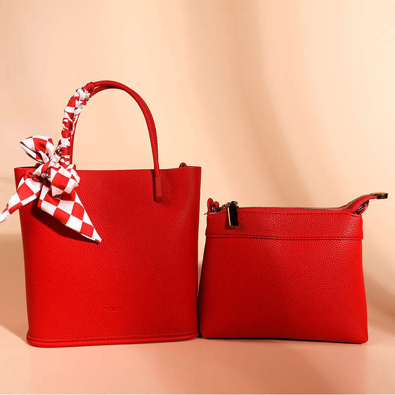 Red New High End Bridal Wedding Handheld Tote Can Be Used As A Bridesmaid Bag