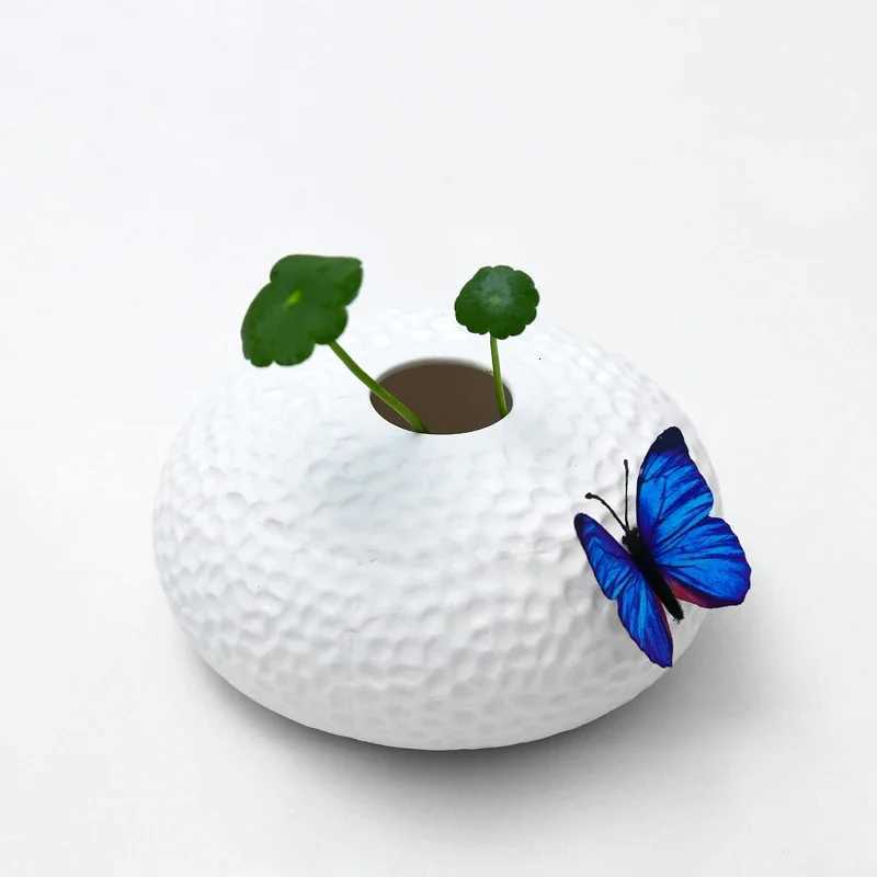 Hydroponic Ceramic Vase Flower Nordic Luxury Ikebana Modern Small Vase Design Creative Florero Aesthetic Room Decor Jarron FYVS C251124