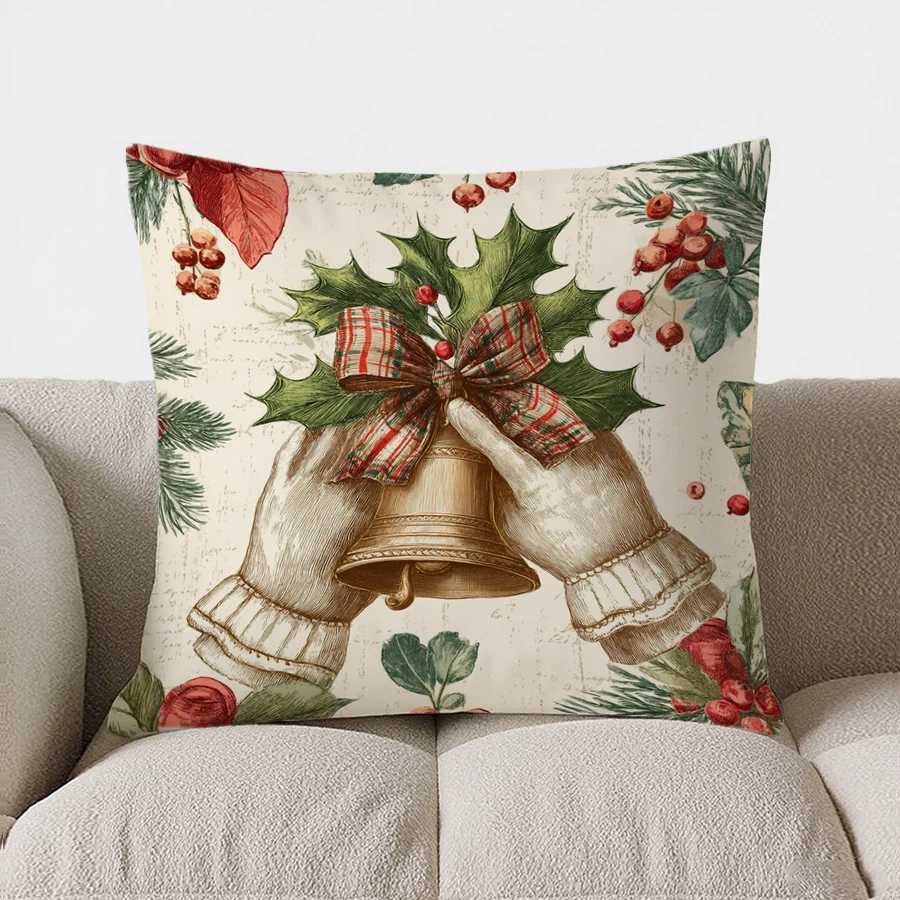 Christmas Tree Decorative throw pillow cover with short plush print for living room sofa decoration cushion cover pillow covers G251124