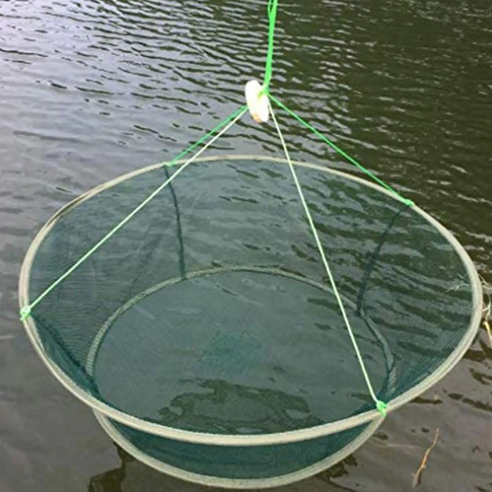 Foldable drop fishing net crayfish catcher fish tank fishing rod trap cage shrimp bait crab L7F4 250420