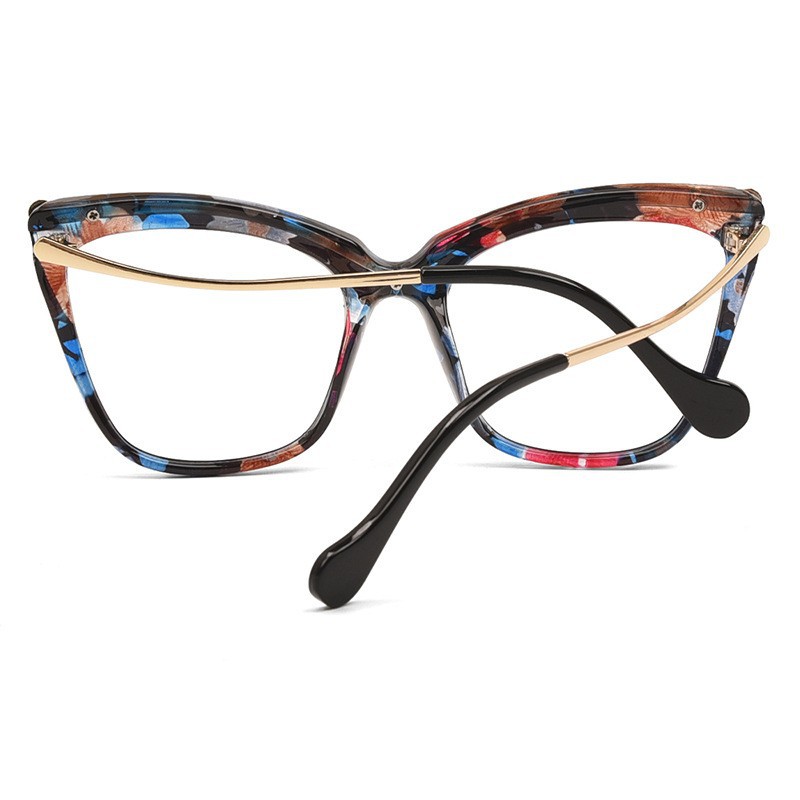 Designer Sunglasses For Women Men Business Glasses Frame Anti-blue Light Flat Mirror Glasses Cat Eye Frame Sunglasses KA9966