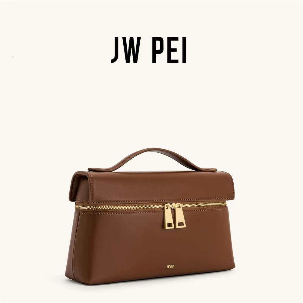 Designer Bag JW PEI Genuine Leather Women's Lunchbox Shoulder Bag 2025 Spring Commuter Fashion Handbag Top Handle Purse Crossbody