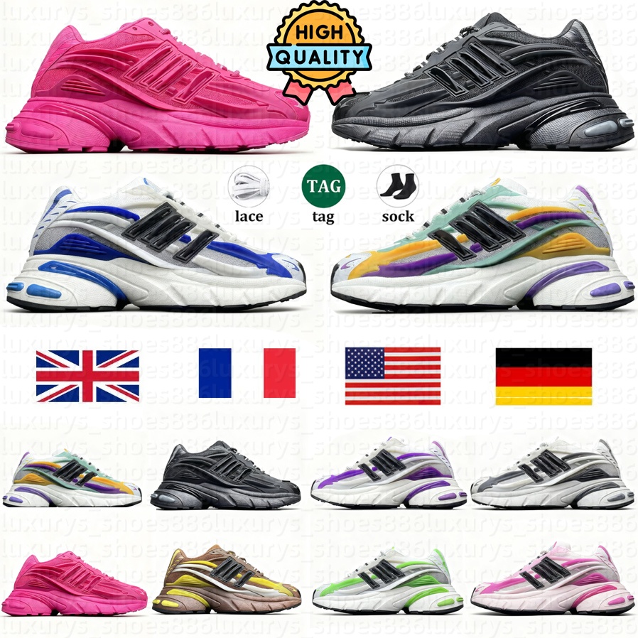 Designer Running Shoes 2025 jellyfish sneakers Pharrell x VIRGINIA Jellyfish Focus Olive Core Black-Orange Men WOMEN Sports Shoes 8 colors With Original Size 36-47