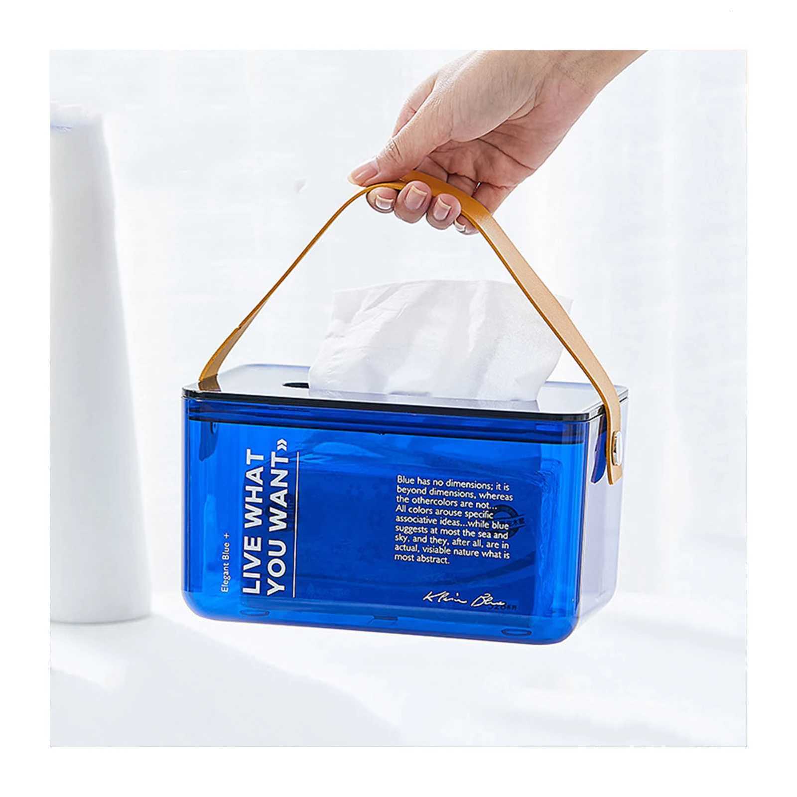 Modern Acrylic Tissue Box Transparent Fashion Napkin Holder Home Decoration Living Room Desk Decor Accessories Decorative BoxM251124