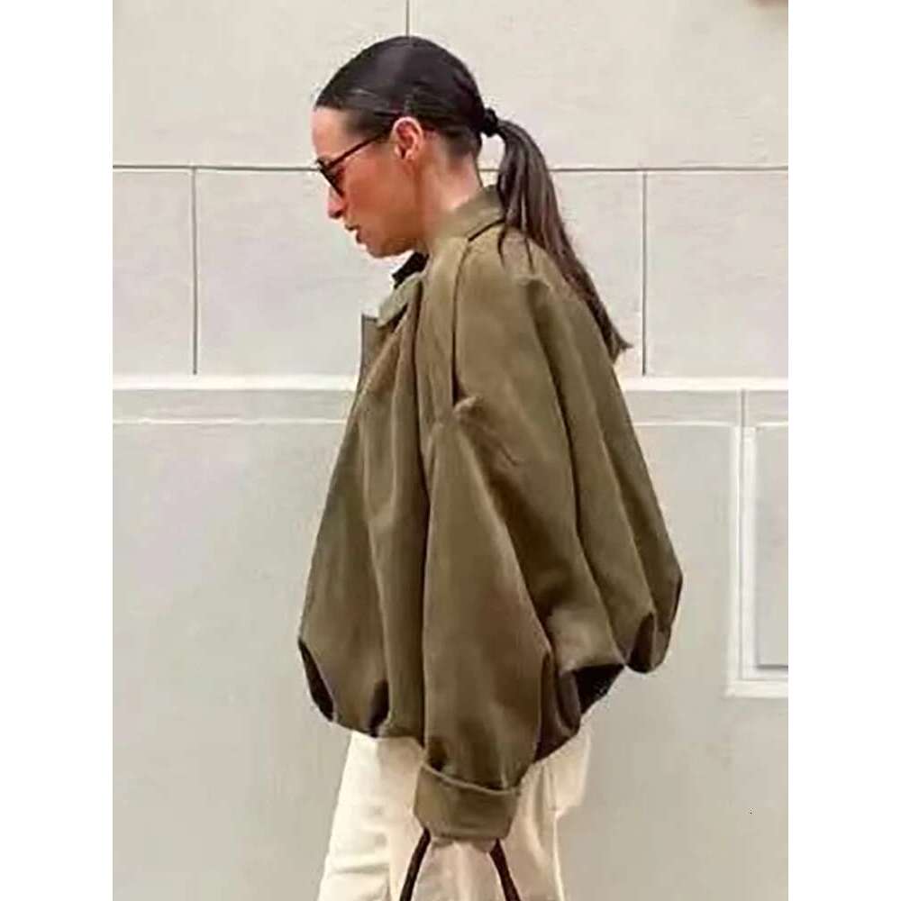 Designer Clothes Vintage Women Casual Bomber Jackets 2025 Fashion Ladies Loose Soft Jacket For Female Holiday Chic Outfits Girls Cute Clothes