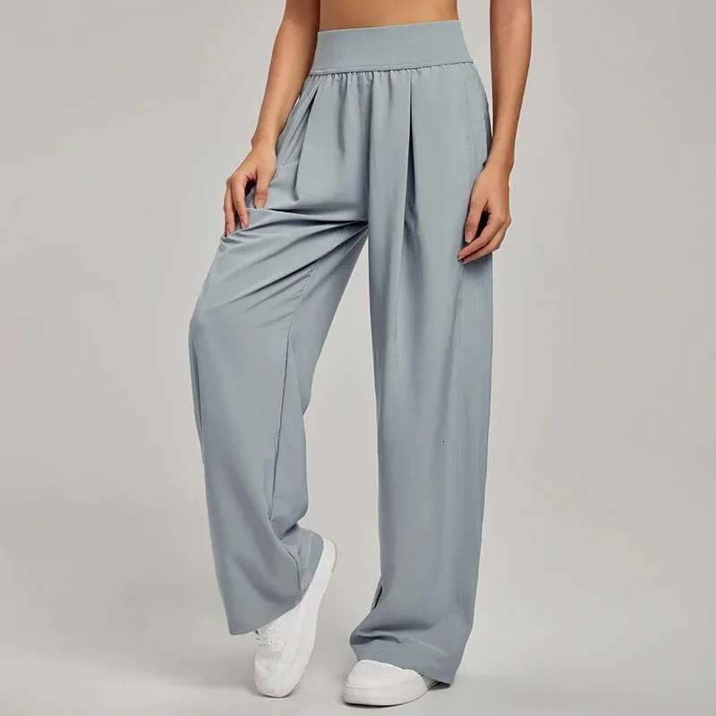 High-waisted thin straight women loose wide-legged sweatpants fiess yoga pants