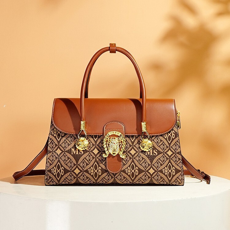 Massa Tote With Large Capacity And High-End Feel, Autumn New Vintage Single Shoulder Handbag, Crossbody Bag, Women's Bag